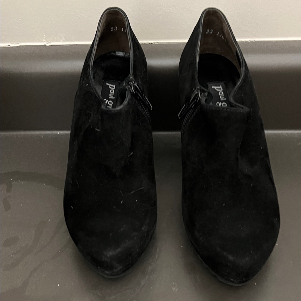 Paul Green Midnight Suede Ankle Booties